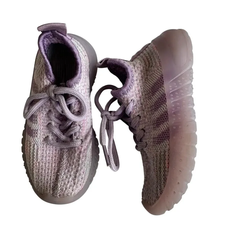 Cute Purple Lace-Up Sneakers - Size 7 Toddler Shoes